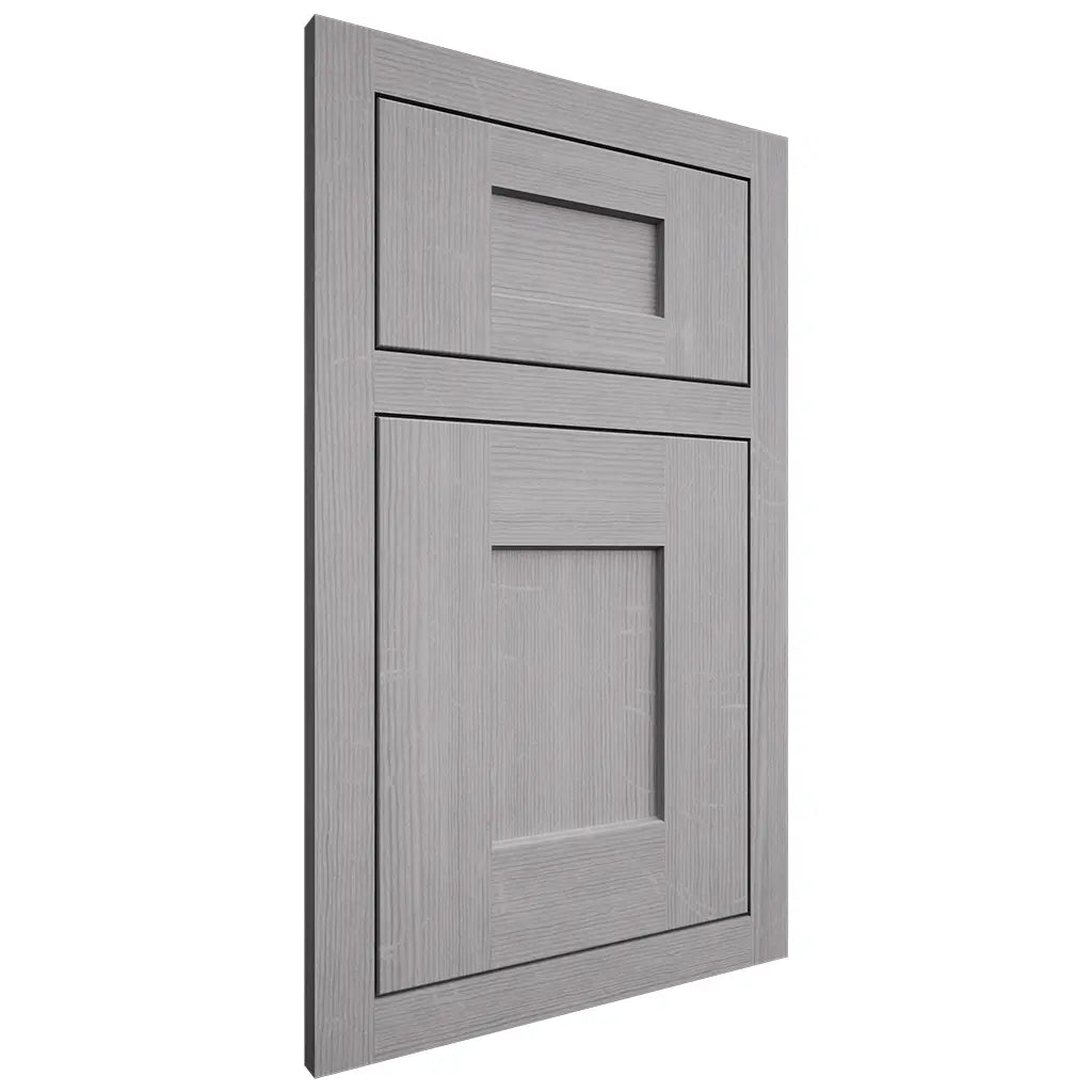 Shiloh Cabinetry Flush Inset Lancaster White Oak Quarter Sawn Stratus Door