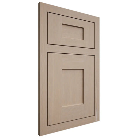 Shiloh Cabinetry Flush Inset Lancaster White Oak Quarter Sawn Straw Door