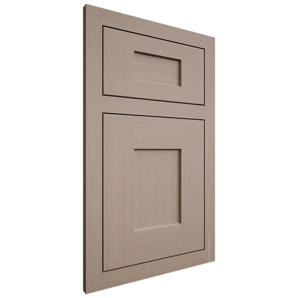 Shiloh Cabinetry Flush Inset Lancaster White Oak Quarter Sawn Whitewash Door