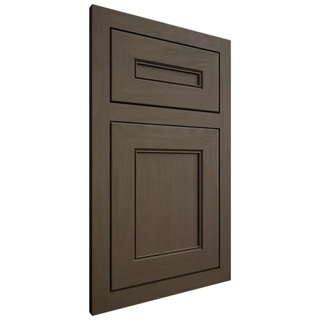 Shiloh Cabinetry Flush Inset Landes Maple Plain Cut Perfect Brown Door