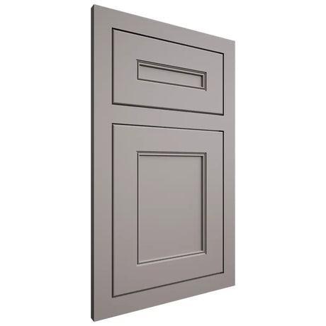 Shiloh Cabinetry Flush Inset Landes Paintable Dovetail Gray Door