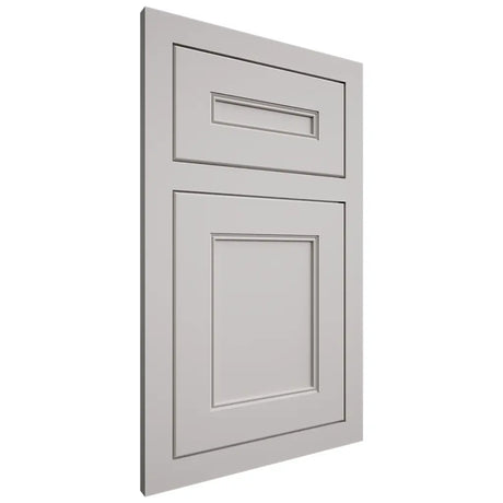 Shiloh Cabinetry Flush Inset Landes Paintable Mindful Gray Door