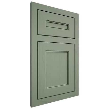 Shiloh Cabinetry Flush Inset Landes Poplar Plain Cut Moss Door