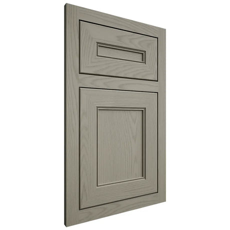 Shiloh Cabinetry Flush Inset Landes Red Oak Plain Cut Thyme Door