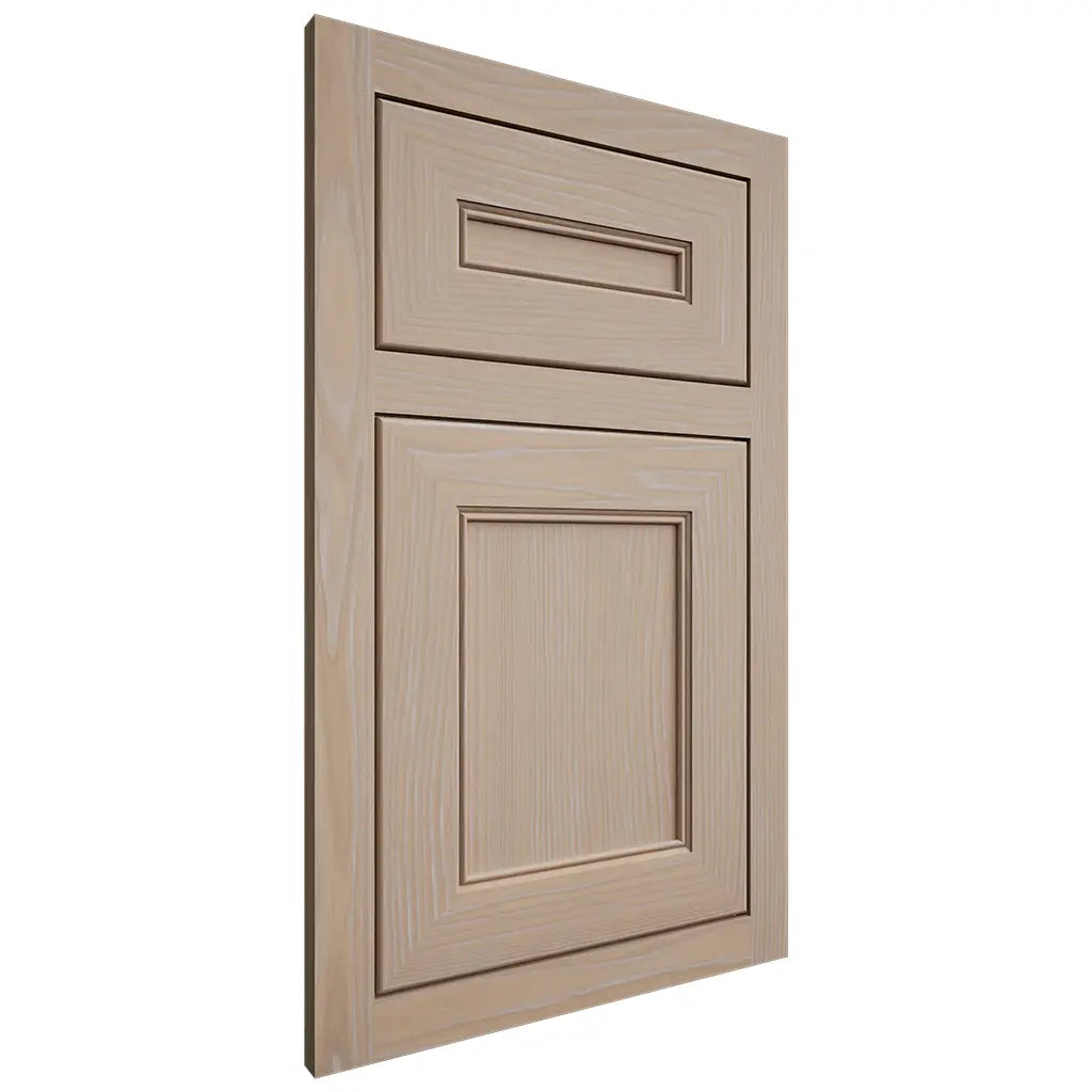 Shiloh Cabinetry Flush Inset Landes White Oak Plain Cut Straw Door