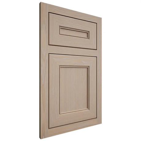 Shiloh Cabinetry Flush Inset Landes White Oak Plain Cut Straw Door