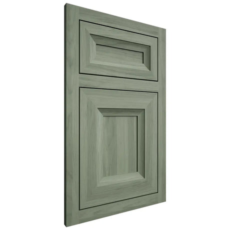 Shiloh Cabinetry Flush Inset Malibu Hickory Plain Cut Moss Door