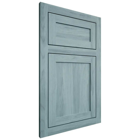 Shiloh Cabinetry Flush Inset Malibu Hickory Plain Cut Sky Door
