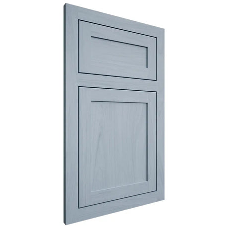 Shiloh Cabinetry Flush Inset Malibu Poplar Plain Cut Sky Door