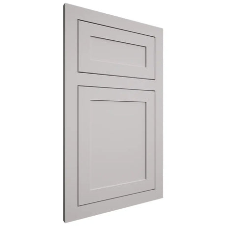 Shiloh Cabinetry Flush Inset Malibu One Paintable Light French Gray Door