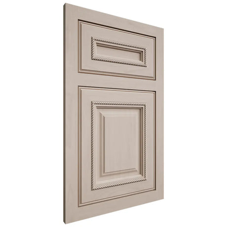 Shiloh Cabinetry Flush Inset Manchester Alder Plain Cut White Sands Door