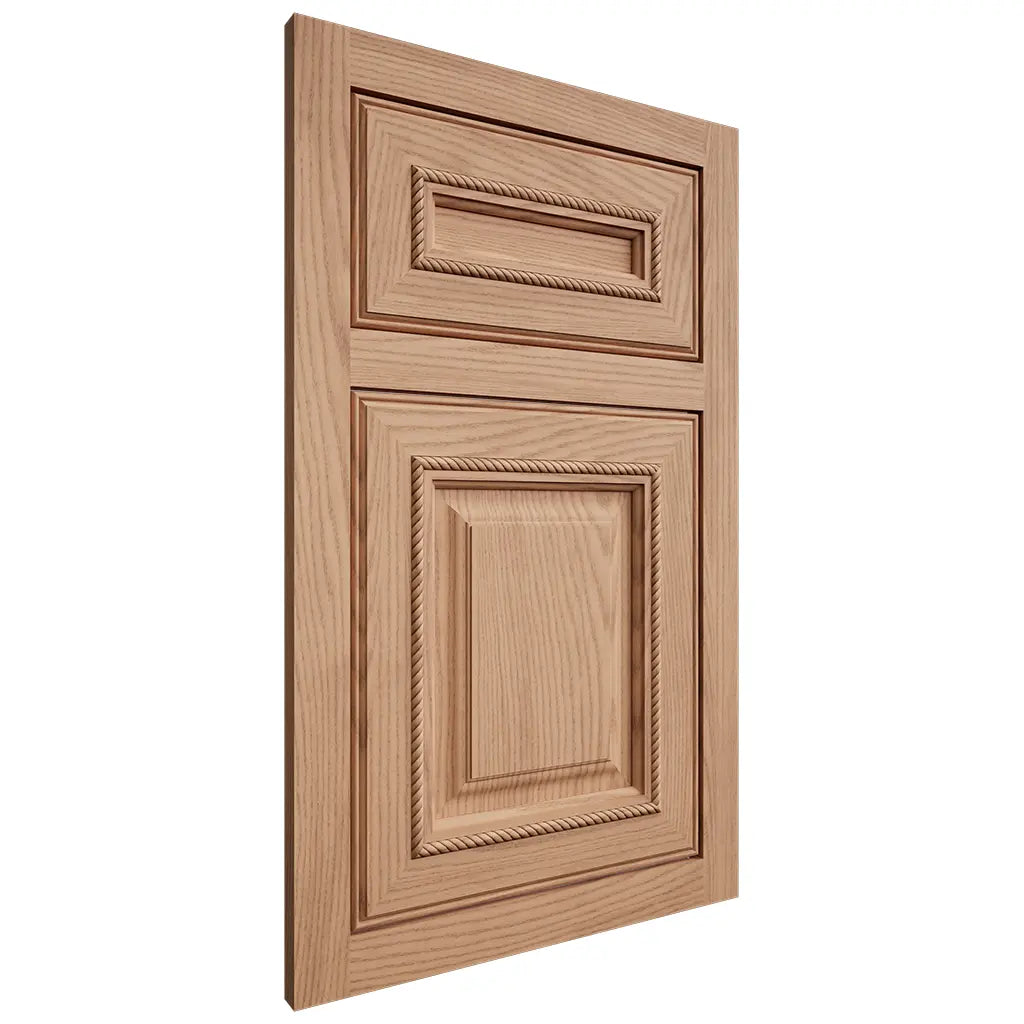 Shiloh Cabinetry Flush Inset Manchester Red Oak Plain Cut Natural Door