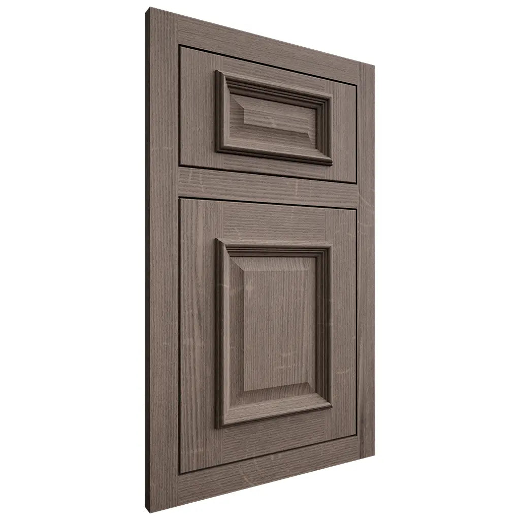 Shiloh Cabinetry Flush Inset Montgomery White Oak Quarter Sawn Clay Door