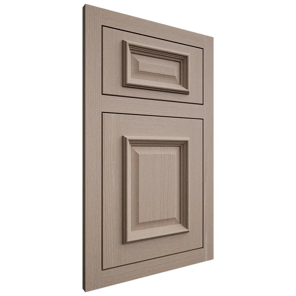 Shiloh Cabinetry Flush Inset Montgomery White Oak Quarter Sawn Whitewash Door