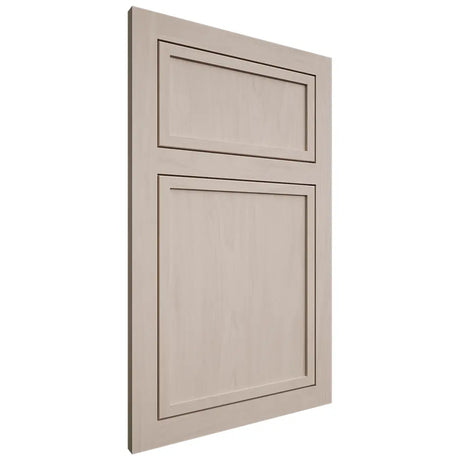 Shiloh Cabinetry Flush Inset Napa Vertical Alder Plain Cut White Sands Door