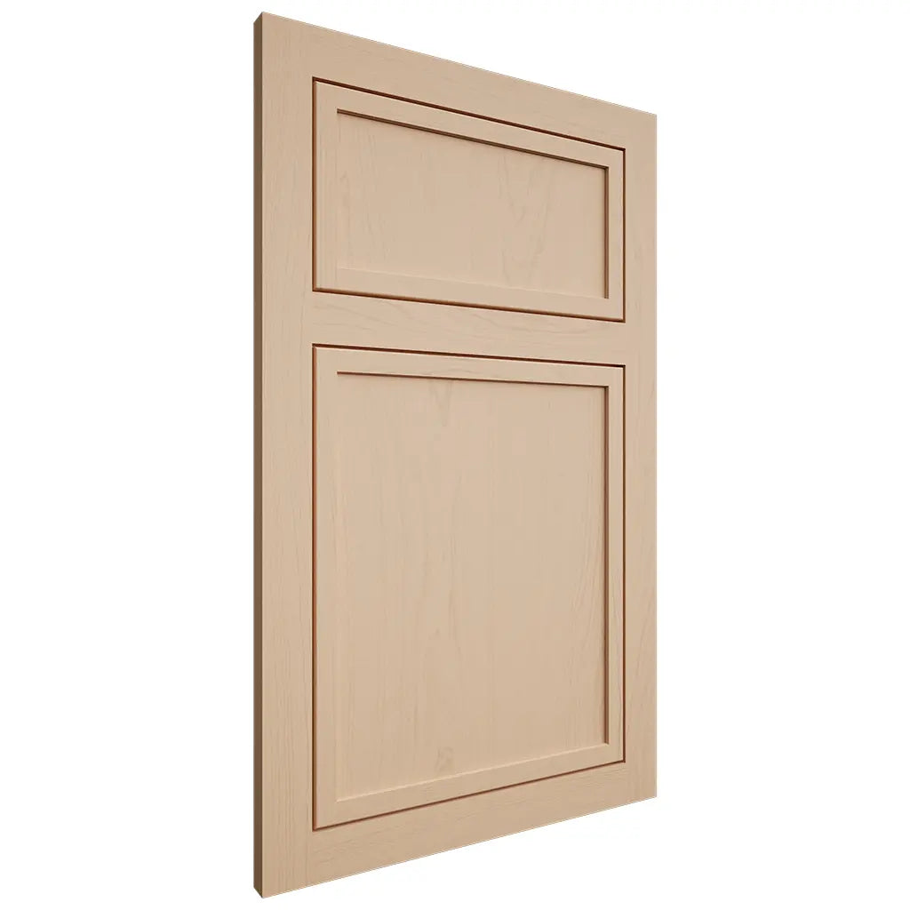 Shiloh Cabinetry Flush Inset Napa Vertical Maple Plain Cut Natural Door