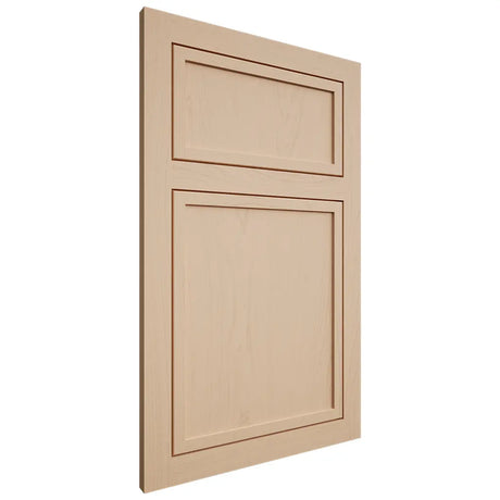 Shiloh Cabinetry Flush Inset Napa Vertical Maple Plain Cut Natural Door