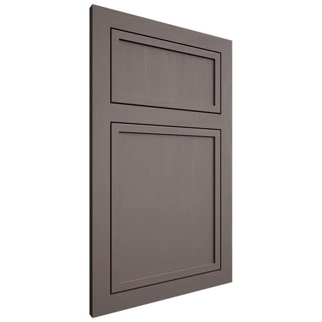 Shiloh Cabinetry Flush Inset Napa Vertical Poplar Plain Cut Heatherstone Door