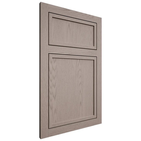 Shiloh Cabinetry Flush Inset Napa Vertical Red Oak Plain Cut Sterling Door