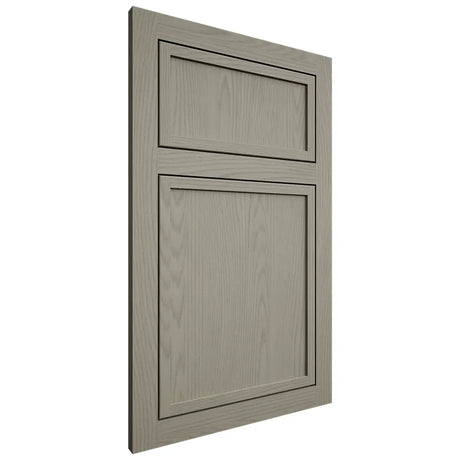 Shiloh Cabinetry Flush Inset Napa Vertical Red Oak Plain Cut Thyme Door