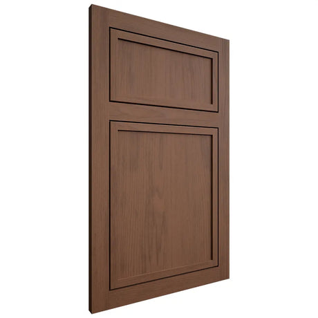 Shiloh Cabinetry Flush Inset Napa Vertical Walnut Plain Cut Natural Door