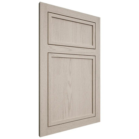 Shiloh Cabinetry Flush Inset Napa Vertical Walnut Plain Cut Seagull Door