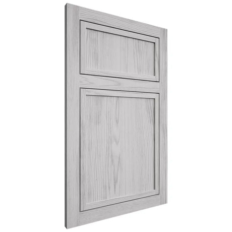 Shiloh Cabinetry Flush Inset Napa Vertical Walnut Plain Cut Stratus Door