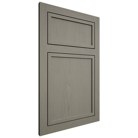 Shiloh Cabinetry Flush Inset Napa Vertical Walnut Plain Cut Thyme Door