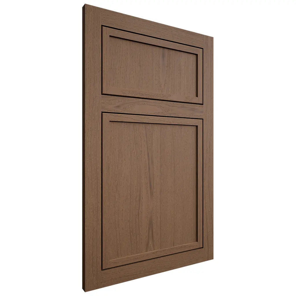 Shiloh Cabinetry Flush Inset Napa Vertical White Oak Plain Cut Autumn Door
