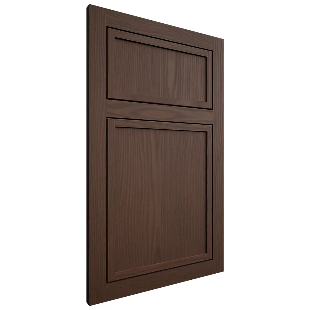 Shiloh Cabinetry Flush Inset Napa Vertical White Oak Plain Cut Braun Door