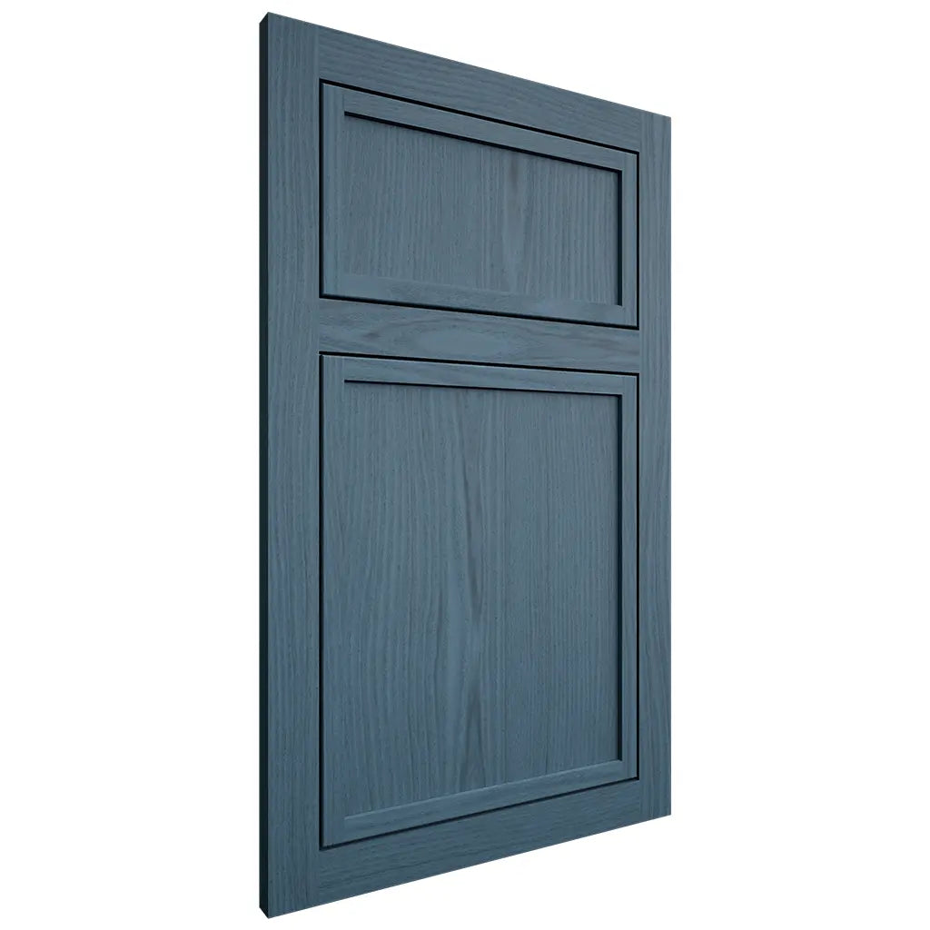 Shiloh Cabinetry Flush Inset Napa Vertical White Oak Plain Cut Hudson Door