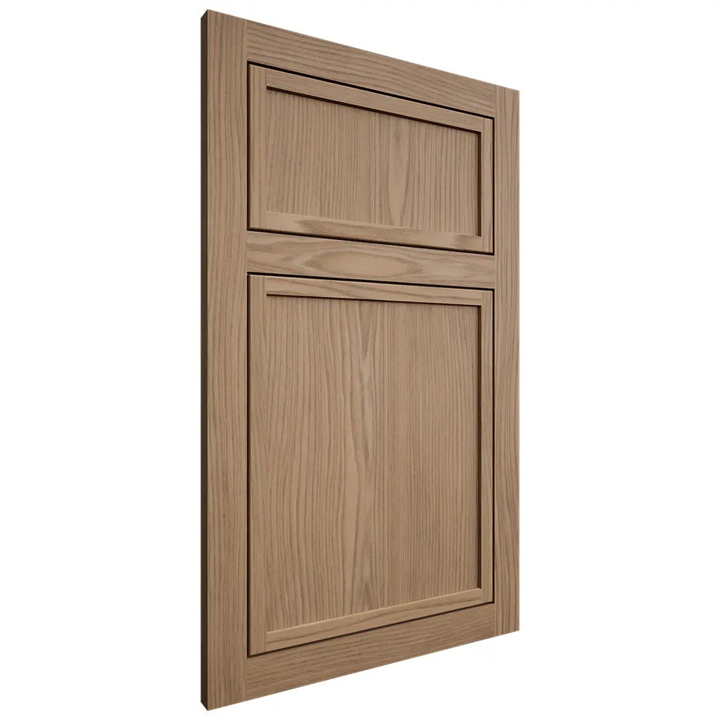 Shiloh Cabinetry Flush Inset Napa Vertical White Oak Plain Cut Natural Door
