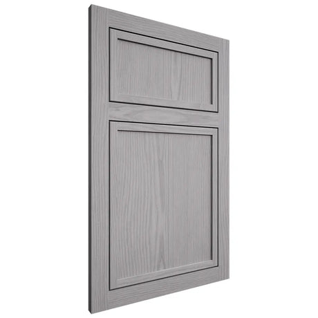 Shiloh Cabinetry Flush Inset Napa Vertical White Oak Plain Cut Stratus Door