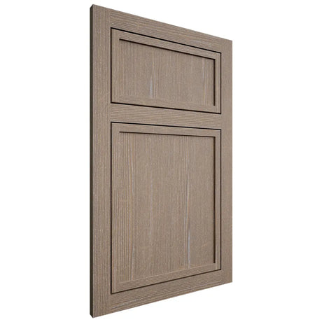 Shiloh Cabinetry Flush Inset Napa Vertical White Oak Quarter Sawn Almond Door