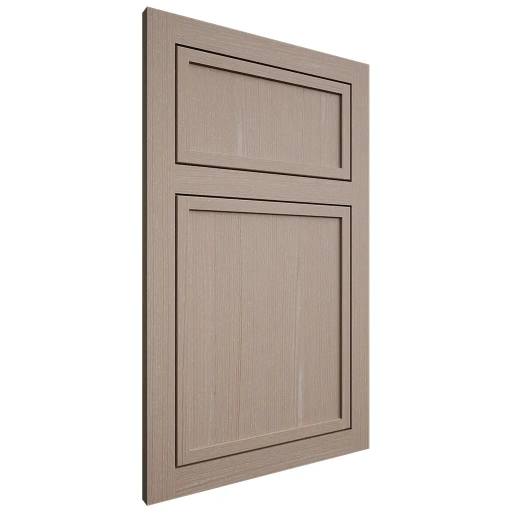 Shiloh Cabinetry Flush Inset Napa Vertical White Oak Quarter Sawn Whitewash Door