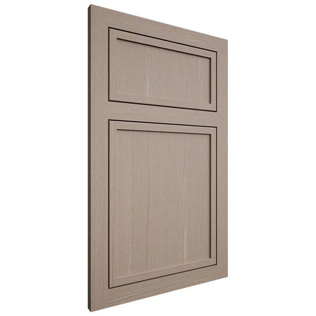 Shiloh Cabinetry Flush Inset Napa Vertical White Oak Quarter Sawn Whitewash Door