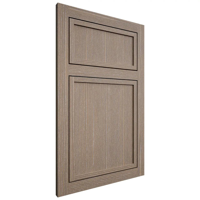 Shiloh Cabinetry Flush Inset Napa Vertical White Oak Rift Cut Almond Door