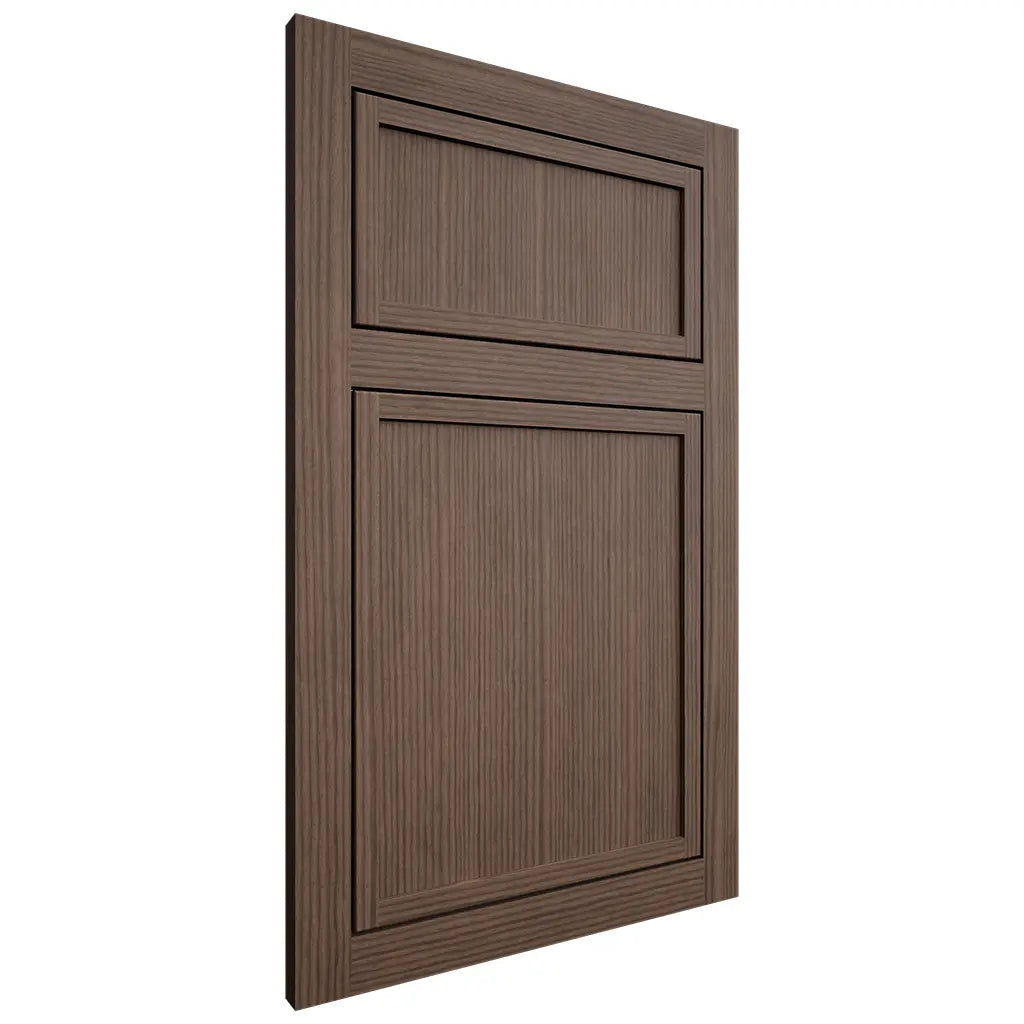 Shiloh Cabinetry Flush Inset Napa Vertical White Oak Rift Cut Mineral Door