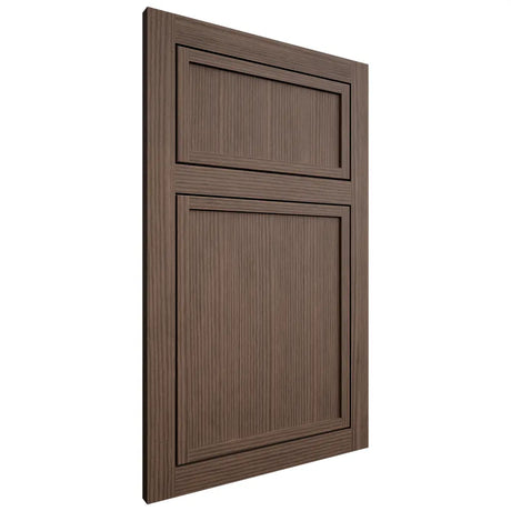 Shiloh Cabinetry Flush Inset Napa Vertical White Oak Rift Cut Mineral Door