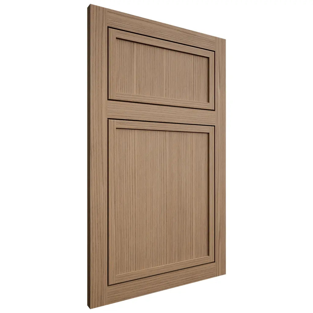Shiloh Cabinetry Flush Inset Napa Vertical White Oak Rift Cut Natural Door