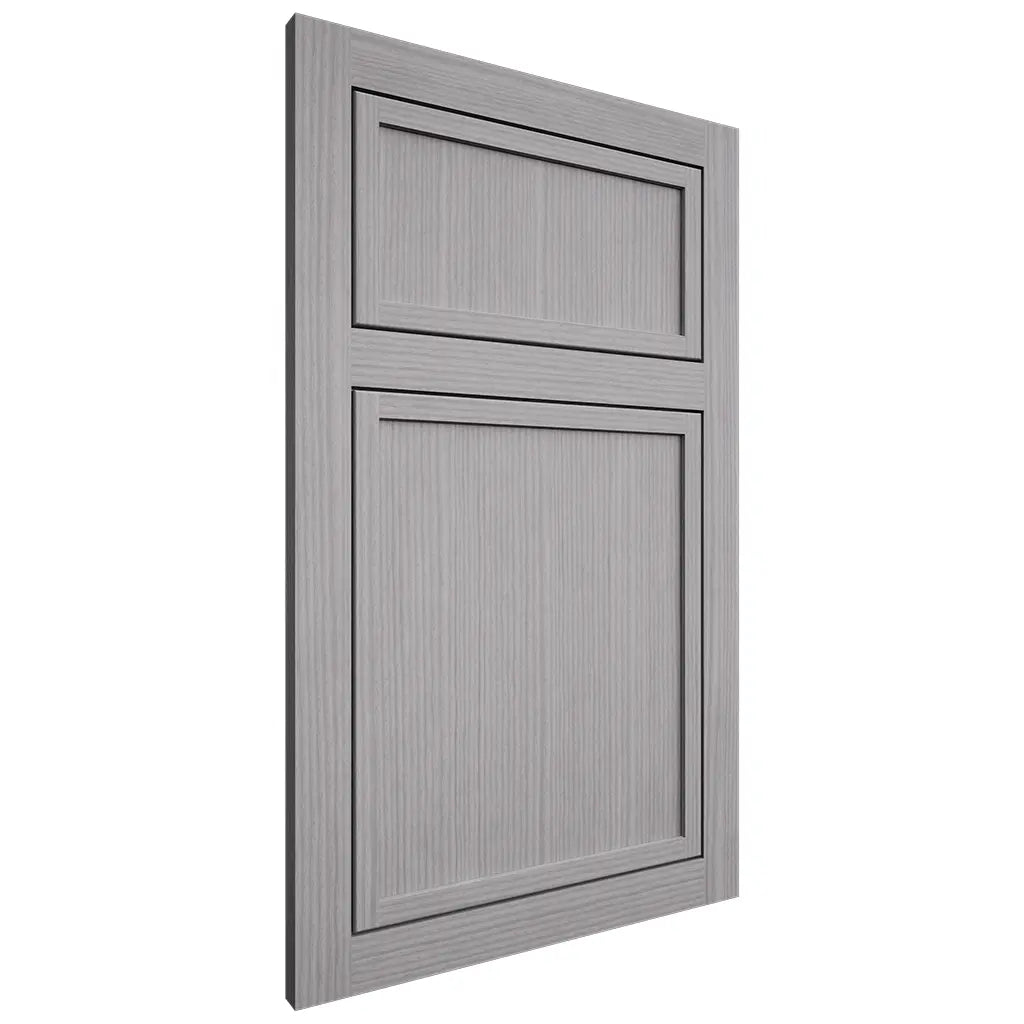 Shiloh Cabinetry Flush Inset Napa Vertical White Oak Rift Cut Stratus Door