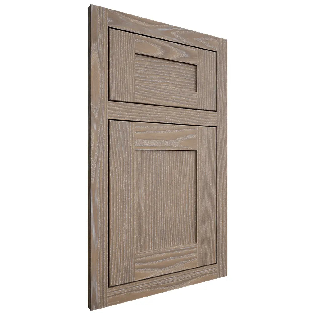 Shiloh Cabinetry Flush Inset New Haven White Oak Plain Cut Almond Door