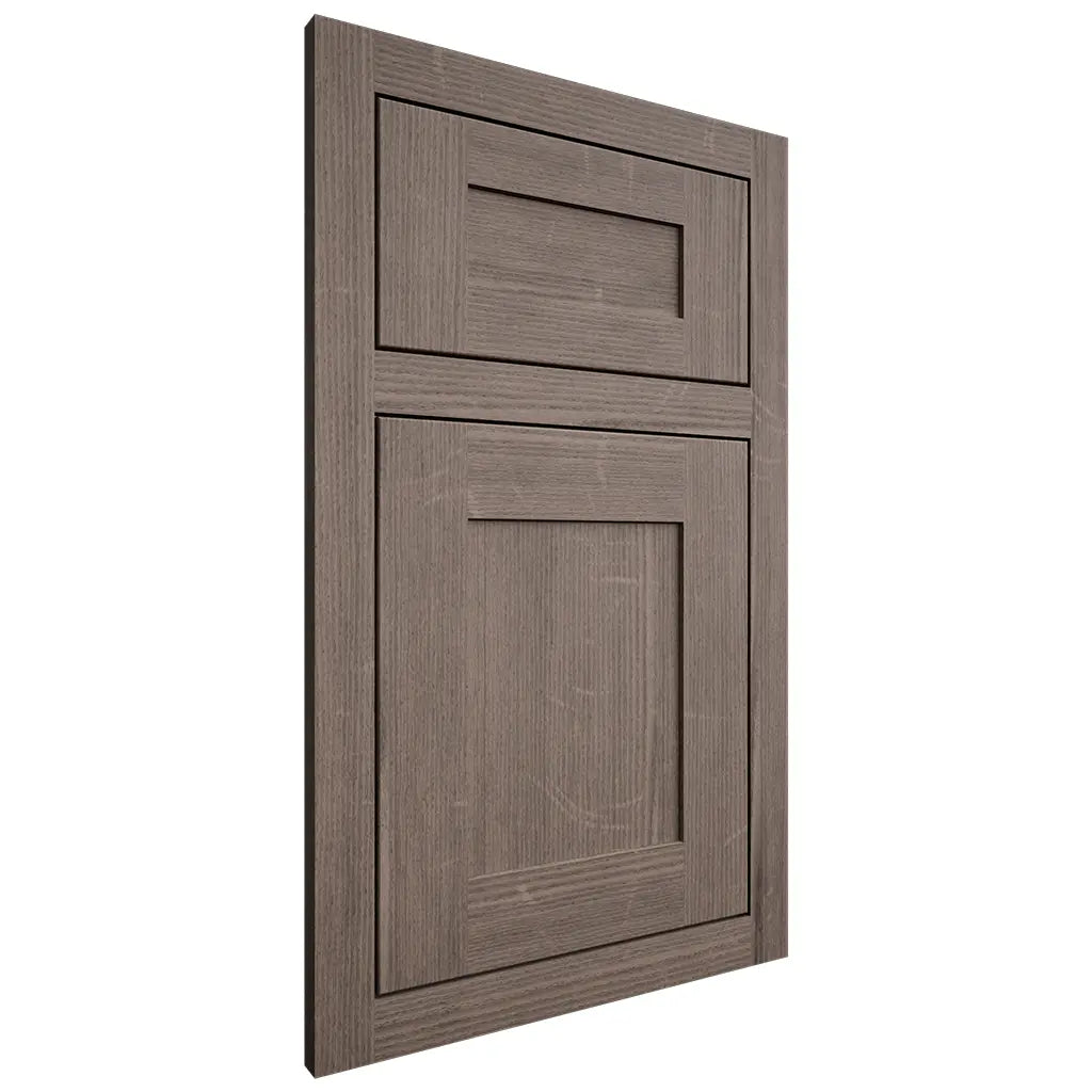 Shiloh Cabinetry Flush Inset New Haven White Oak Quarter Sawn Clay Door