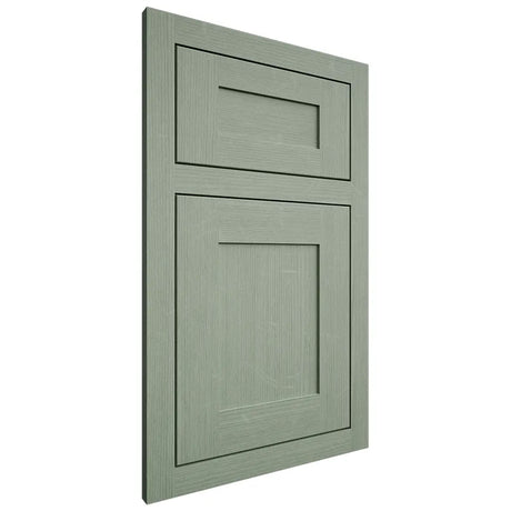 Shiloh Cabinetry Flush Inset New Haven White Oak Quarter Sawn Moss Door