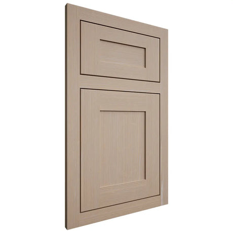 Shiloh Cabinetry Flush Inset New Haven White Oak Quarter Sawn Straw Door