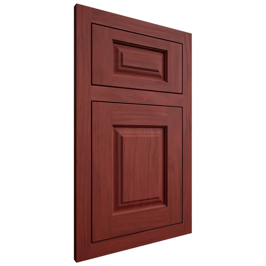 Shiloh Cabinetry Flush Inset Oxford Cherry Plain Cut Red Door