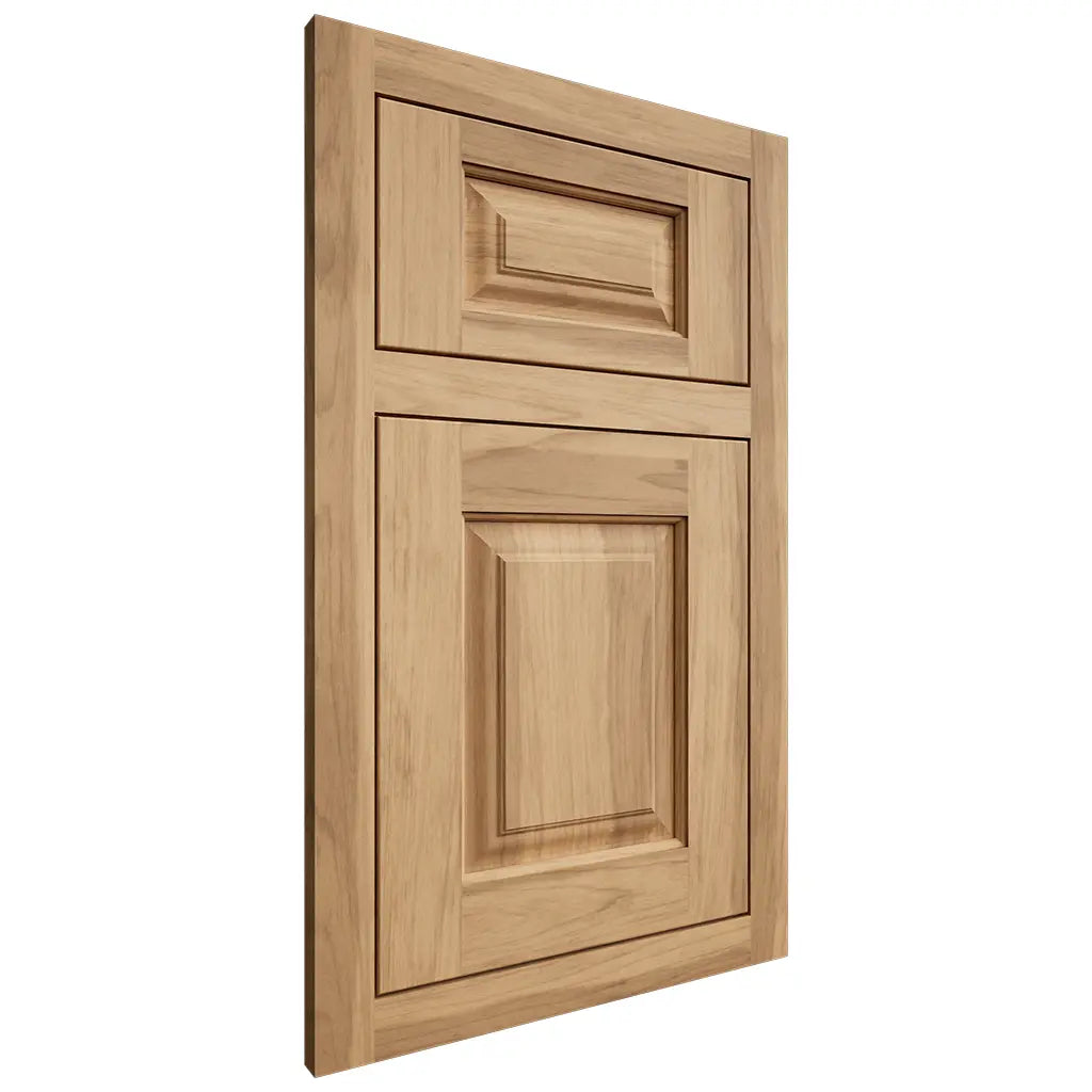 Shiloh Cabinetry Flush Inset Oxford Hickory Plain Cut Natural Door