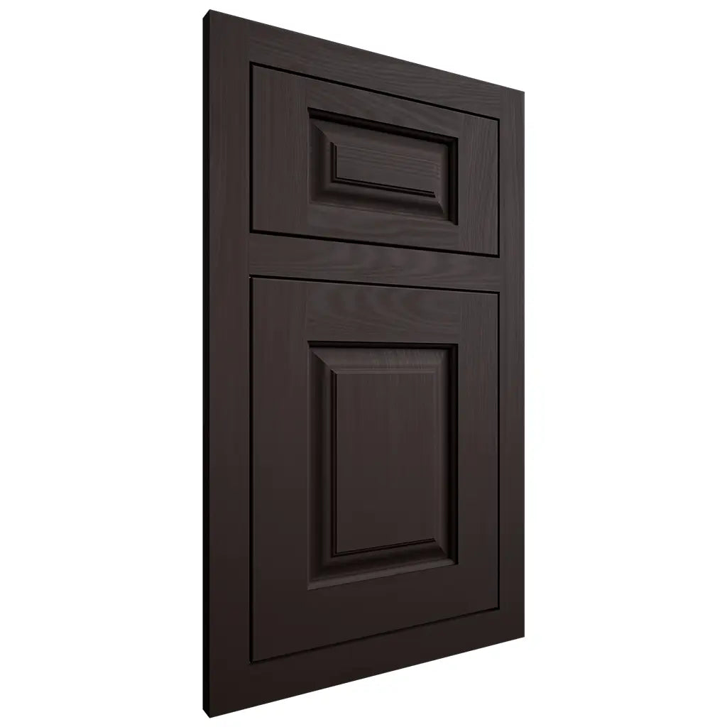 Shiloh Cabinetry Flush Inset Oxford Maple Plain Cut Espresso Door