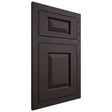 Shiloh Cabinetry Flush Inset Oxford Poplar Plain Cut Carbon Door