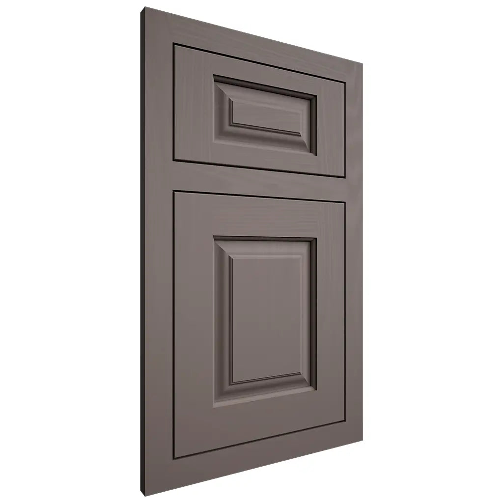 Shiloh Cabinetry Flush Inset Oxford Poplar Plain Cut Heatherstone Door